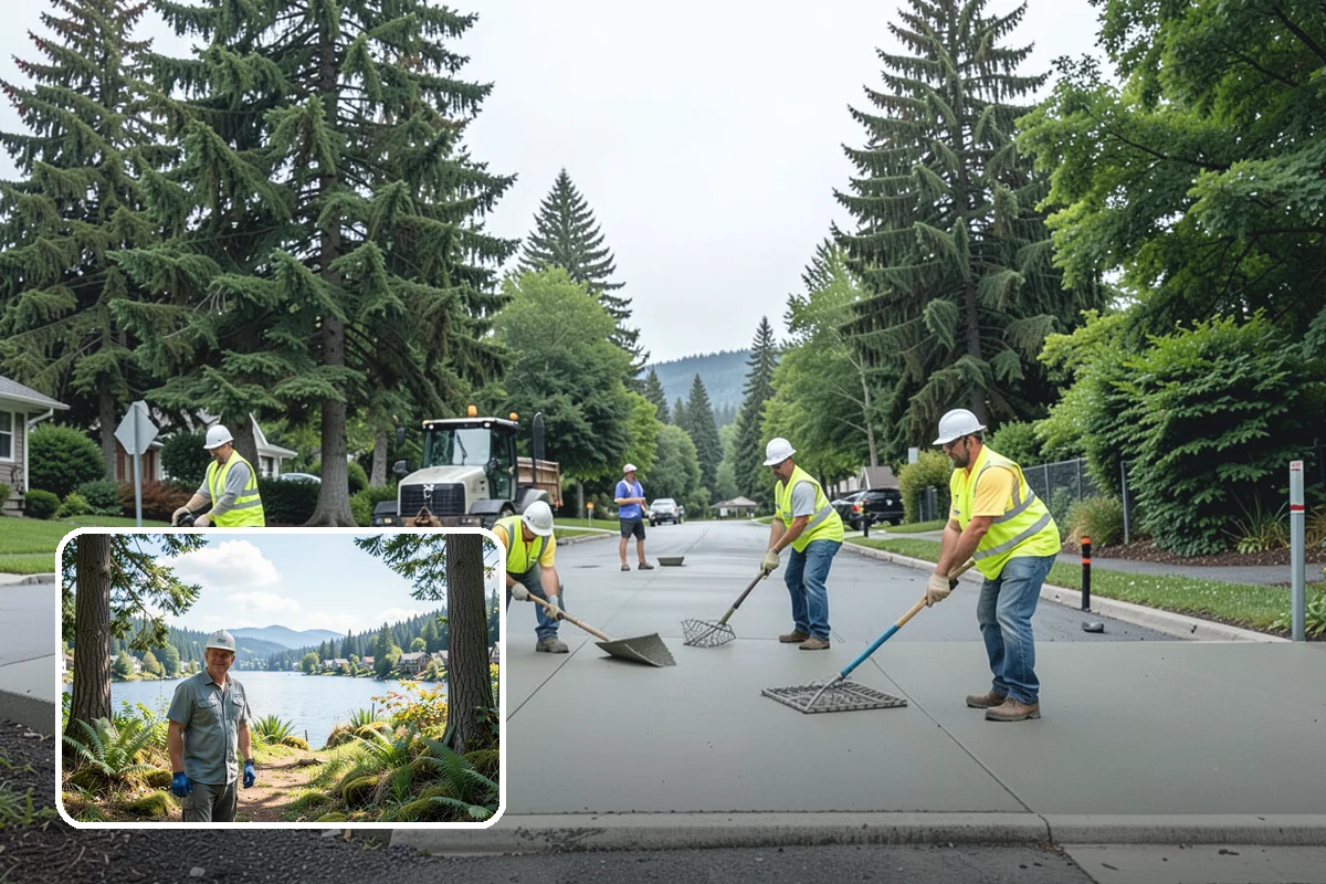 Equipment Mobilization in Milton, King County, WA - Permitted transport of oversized loads