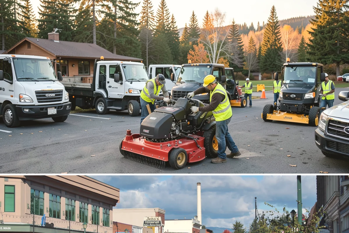 Equipment Mobilization in Monroe, Snohomish County, WA - Mobilization for exterior projects clusters in the dry season, when most heavy civil work is underway.