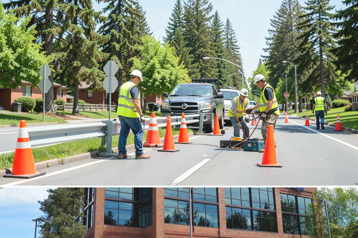 Equipment Mobilization in Mountlake Terrace, Snohomish County, WA - Mobilization for exterior projects clusters in the dry season, when most heavy civil work is underway.