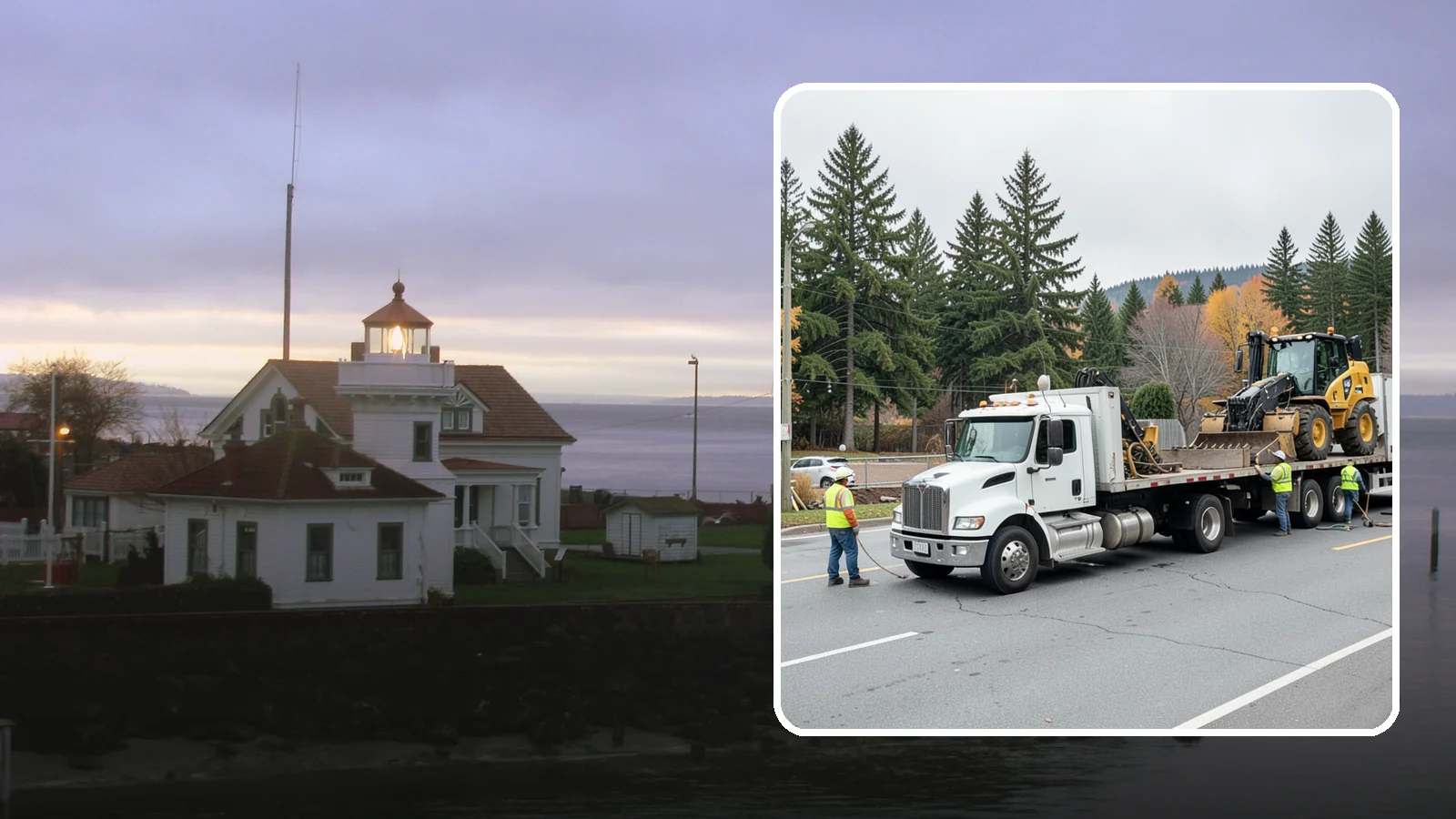 Equipment Mobilization in Mukilteo, Snohomish County, WA - Transport of heavy equipment to and from municipal work sites on the required schedule.