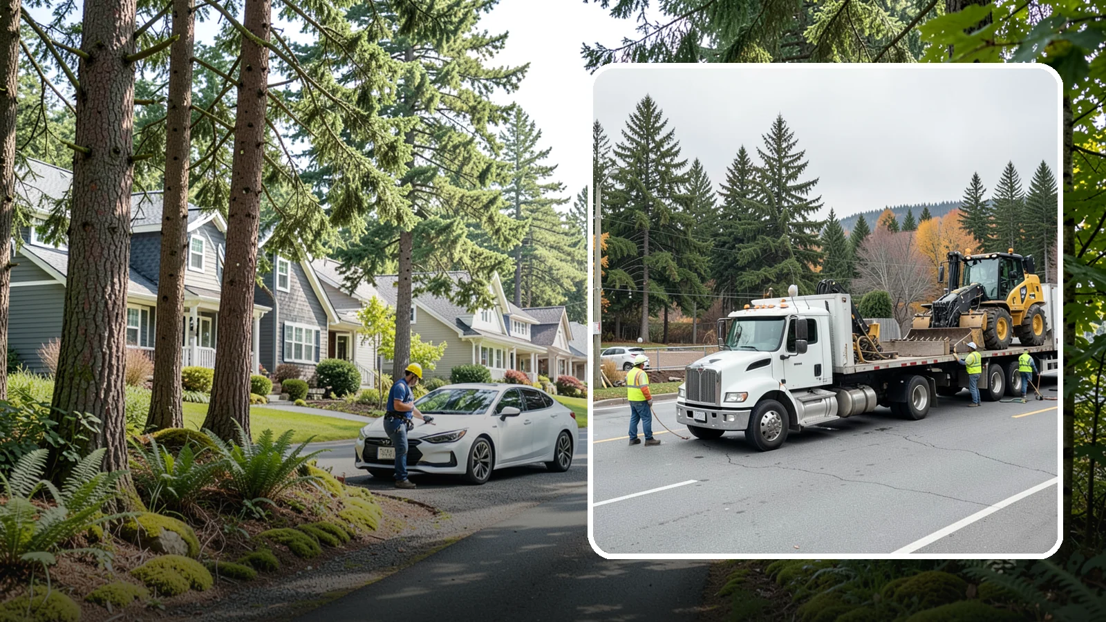 Equipment Mobilization in Normandy Park, King County, WA - Transport of heavy equipment to and from municipal work sites on the required schedule.