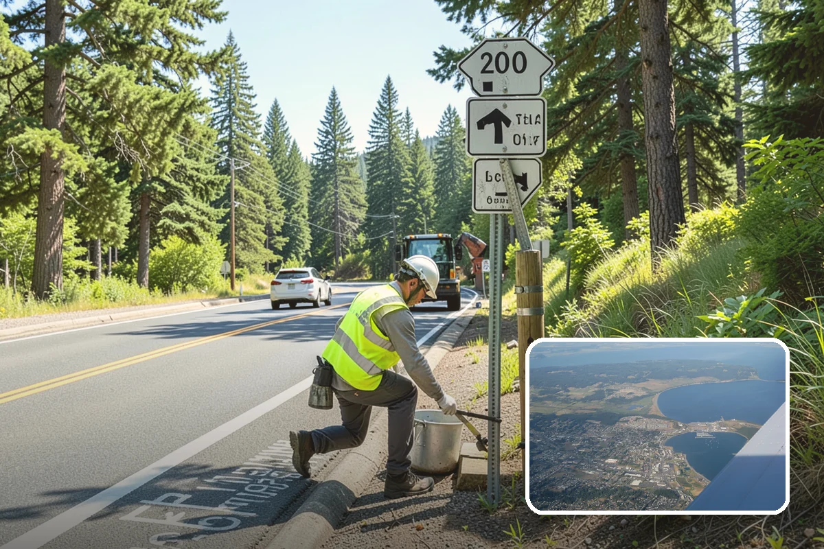 Equipment Mobilization in Oak Harbor, Island County, WA - Permitted transport of oversized loads