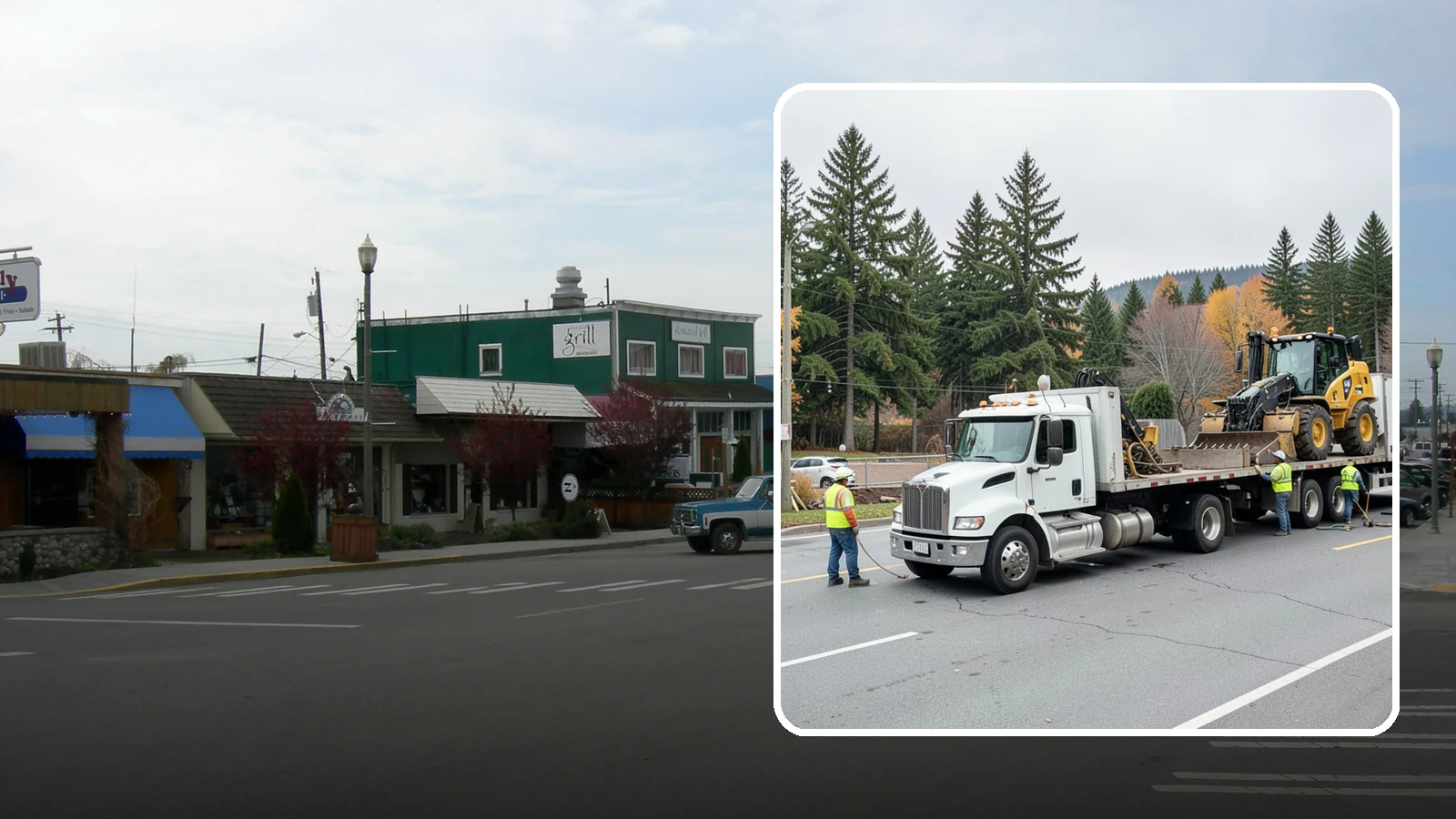 Equipment Mobilization in Stanwood, Snohomish County, WA - Transport of heavy equipment to and from municipal work sites on the required schedule.