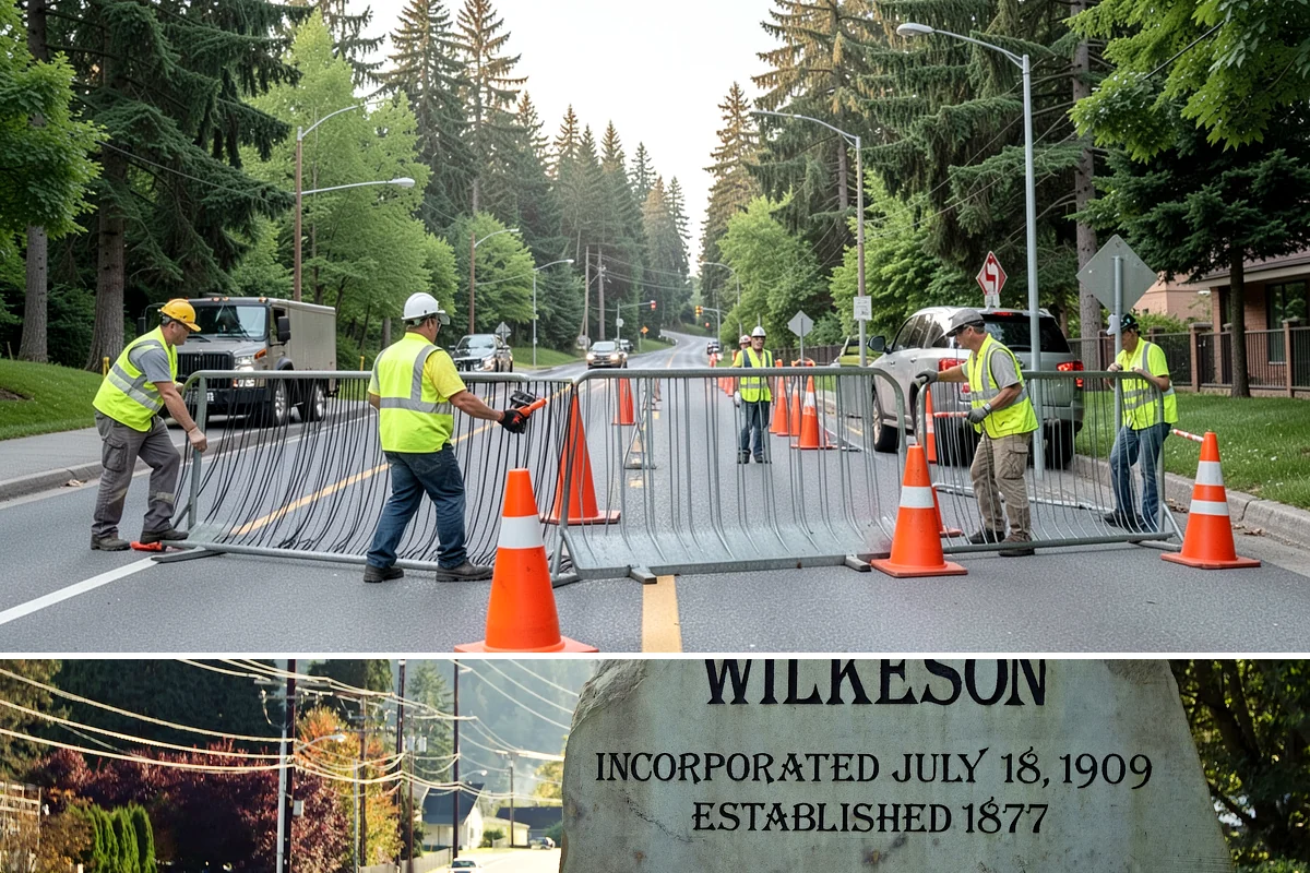 Equipment Mobilization in Wilkeson, Pierce County, WA - Mobilization for exterior projects clusters in the dry season, when most heavy civil work is underway.