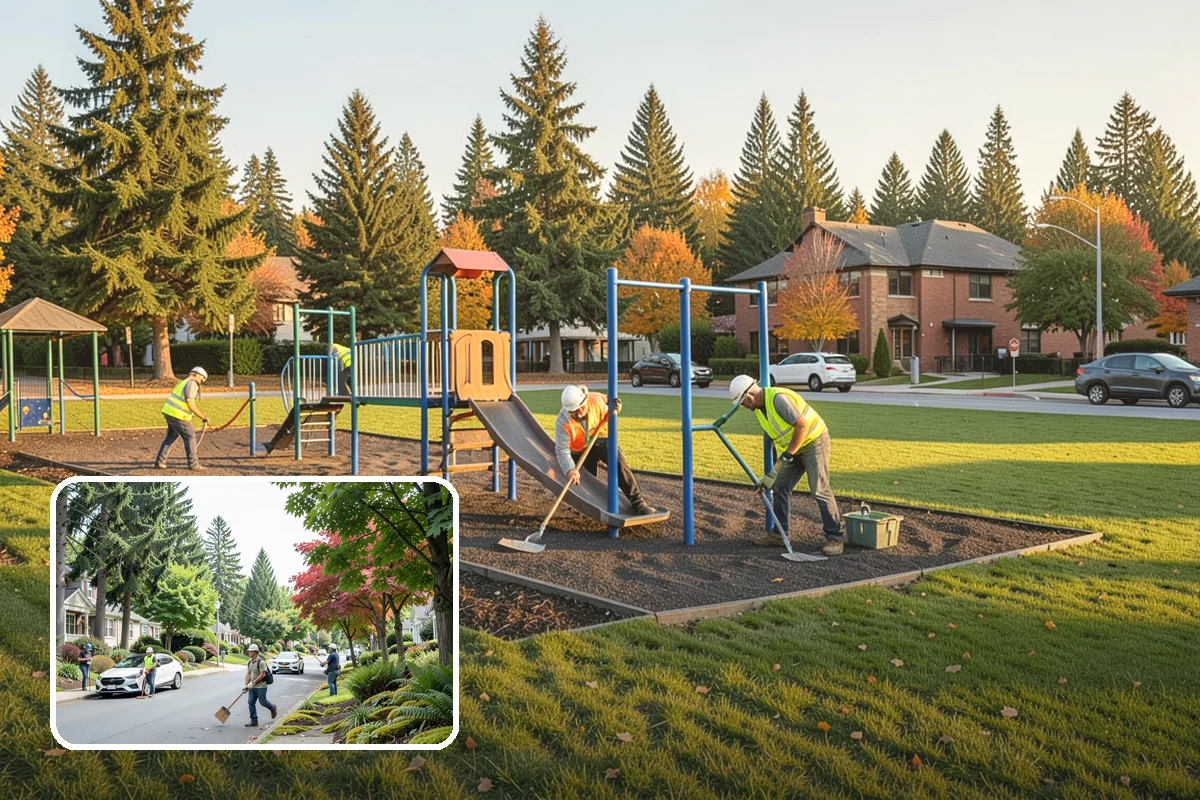 Erosion & Sediment Control in Beaux Arts Village, King County, WA - Best management practices installed to Ecology construction stormwater standards
