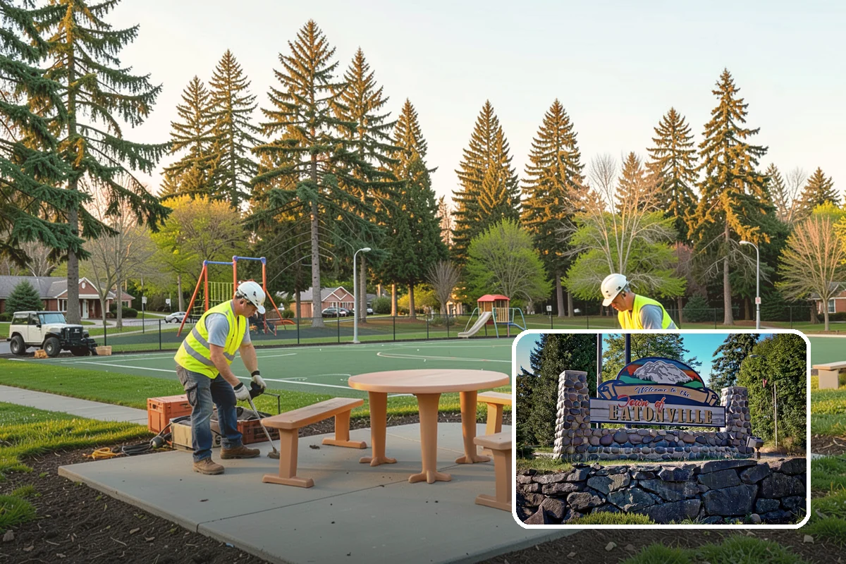 Erosion & Sediment Control in Eatonville, Pierce County, WA - Best management practices installed to Ecology construction stormwater standards