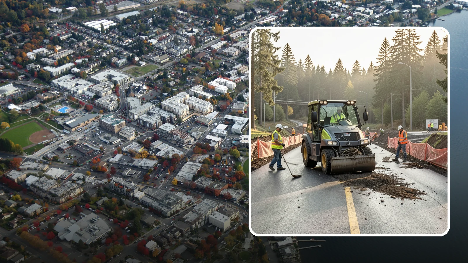 Erosion & Sediment Control in Kirkland, King County, WA - Installation and maintenance of erosion and sediment controls for construction and disturbed municipal sites.