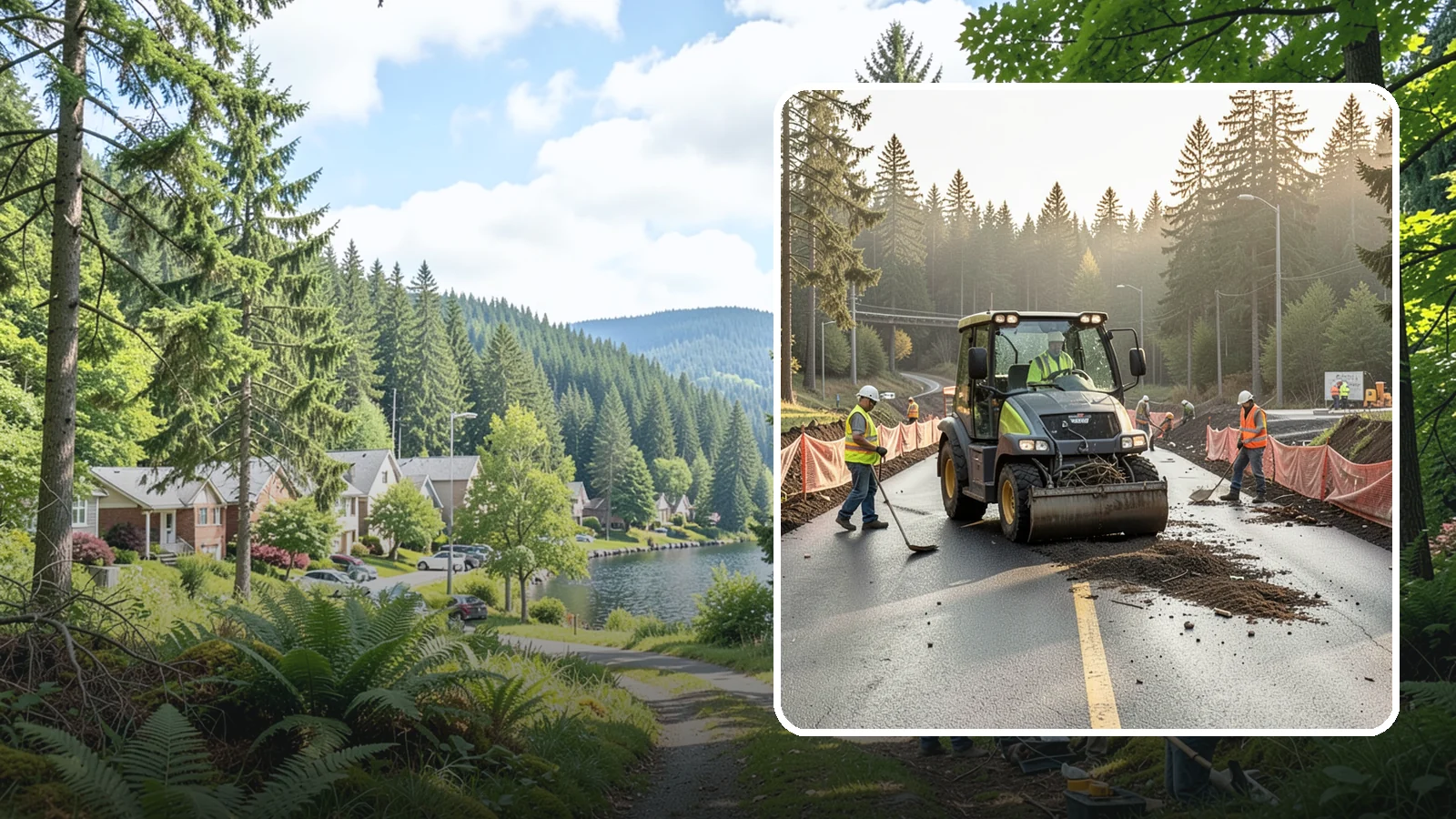 Erosion & Sediment Control in Lake Forest Park, King County, WA - Installation and maintenance of erosion and sediment controls for construction and disturbed municipal sites.