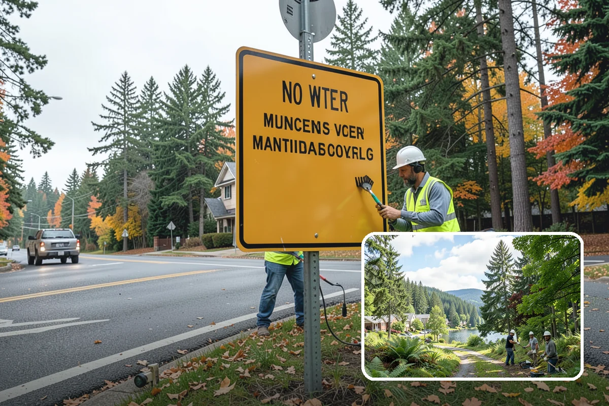 Erosion & Sediment Control in Lake Forest Park, King County, WA - Best management practices installed to Ecology construction stormwater standards