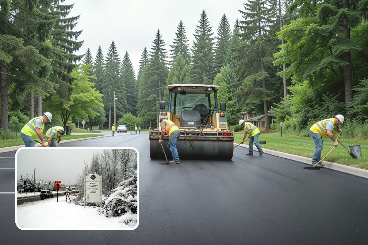 Erosion & Sediment Control in Newcastle, King County, WA - Best management practices installed to Ecology construction stormwater standards