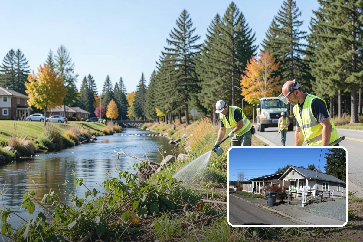 Erosion & Sediment Control in South Prairie, Pierce County, WA - Best management practices installed to Ecology construction stormwater standards