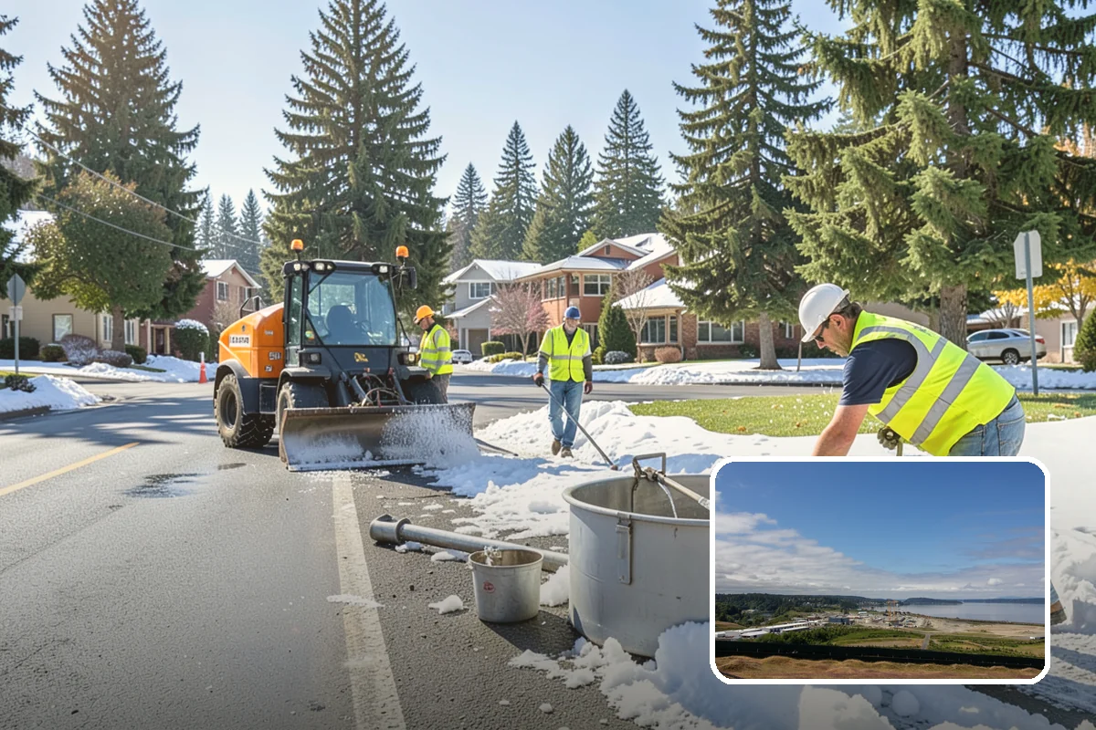Erosion & Sediment Control in University Place, Pierce County, WA - Best management practices installed to Ecology construction stormwater standards