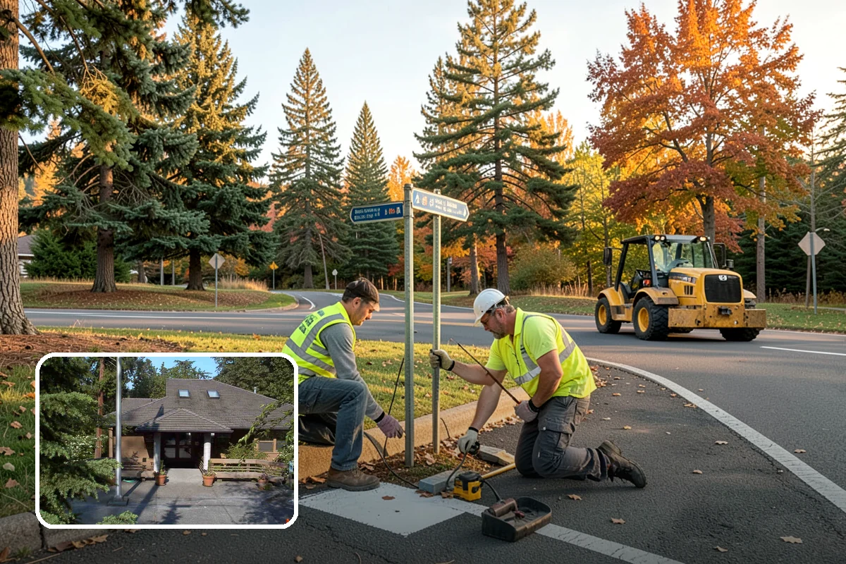 Erosion & Sediment Control in Yarrow Point, King County, WA - Best management practices installed to Ecology construction stormwater standards