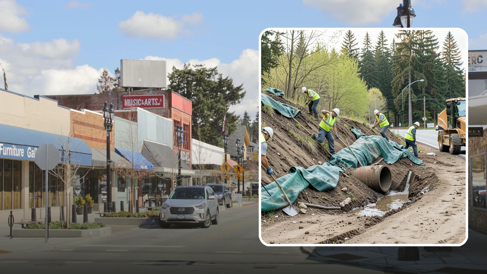Erosion Control in Bothell, King County, WA - Erosion and sediment control that protects soil, slopes, and receiving waters on municipal sites and projects.