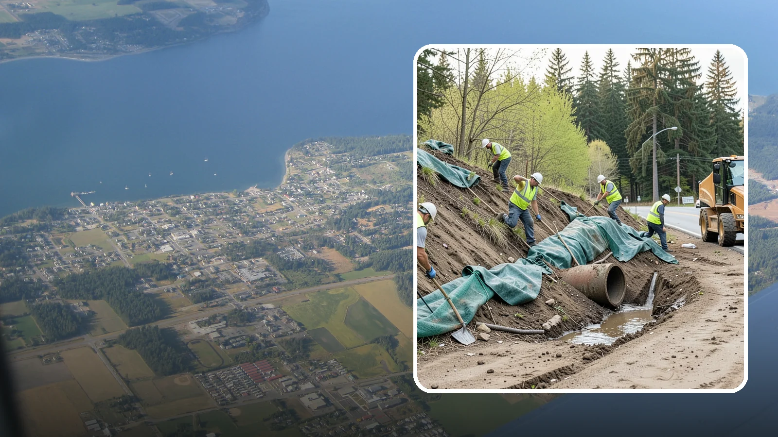 Erosion Control in Coupeville, Island County, WA - Erosion and sediment control that protects soil, slopes, and receiving waters on municipal sites and projects.