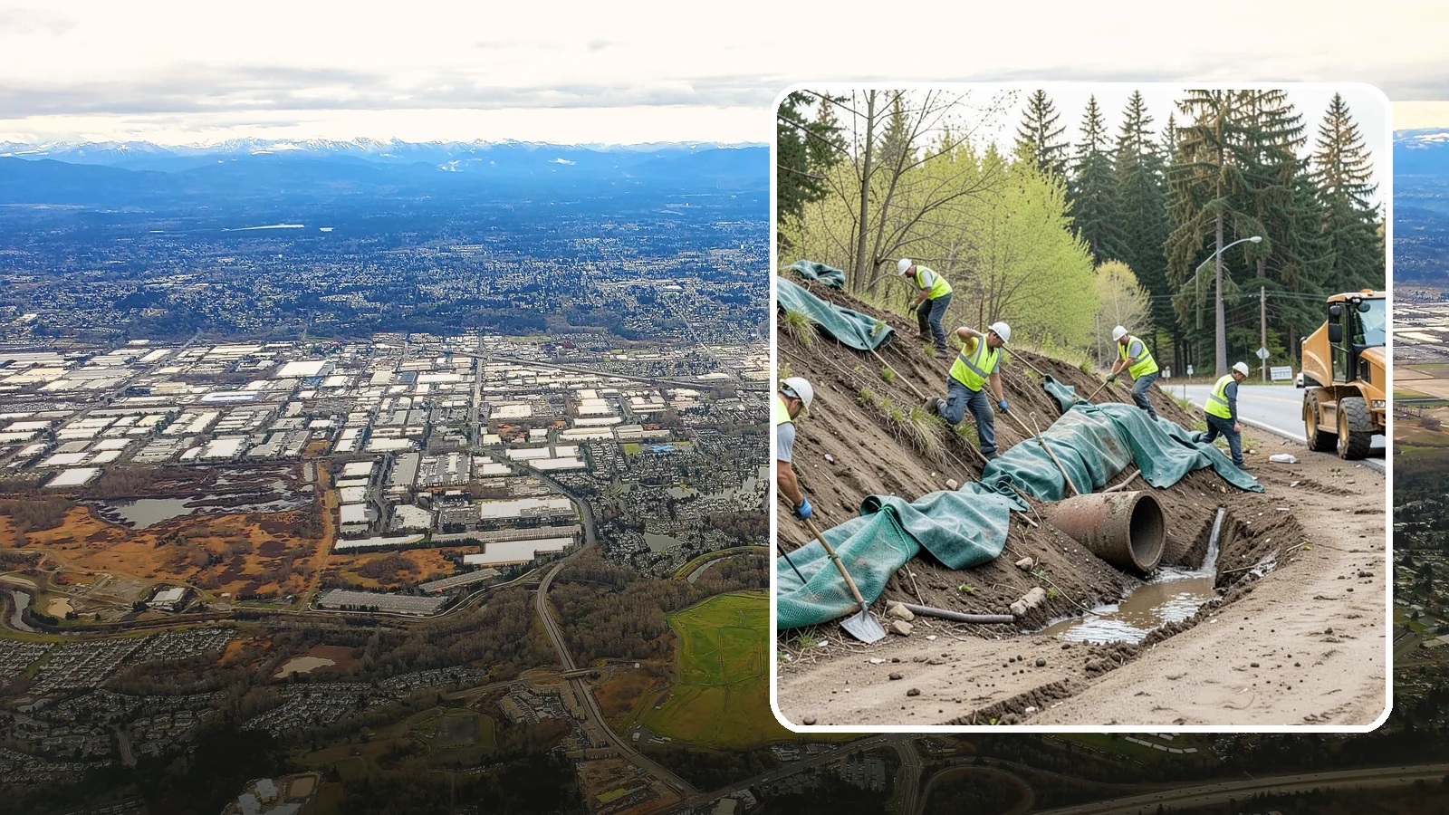 Erosion Control in Kent, King County, WA - Erosion and sediment control that protects soil, slopes, and receiving waters on municipal sites and projects.