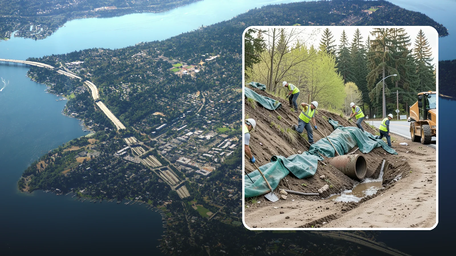 Erosion Control in Mercer Island, King County, WA - Erosion and sediment control that protects soil, slopes, and receiving waters on municipal sites and projects.