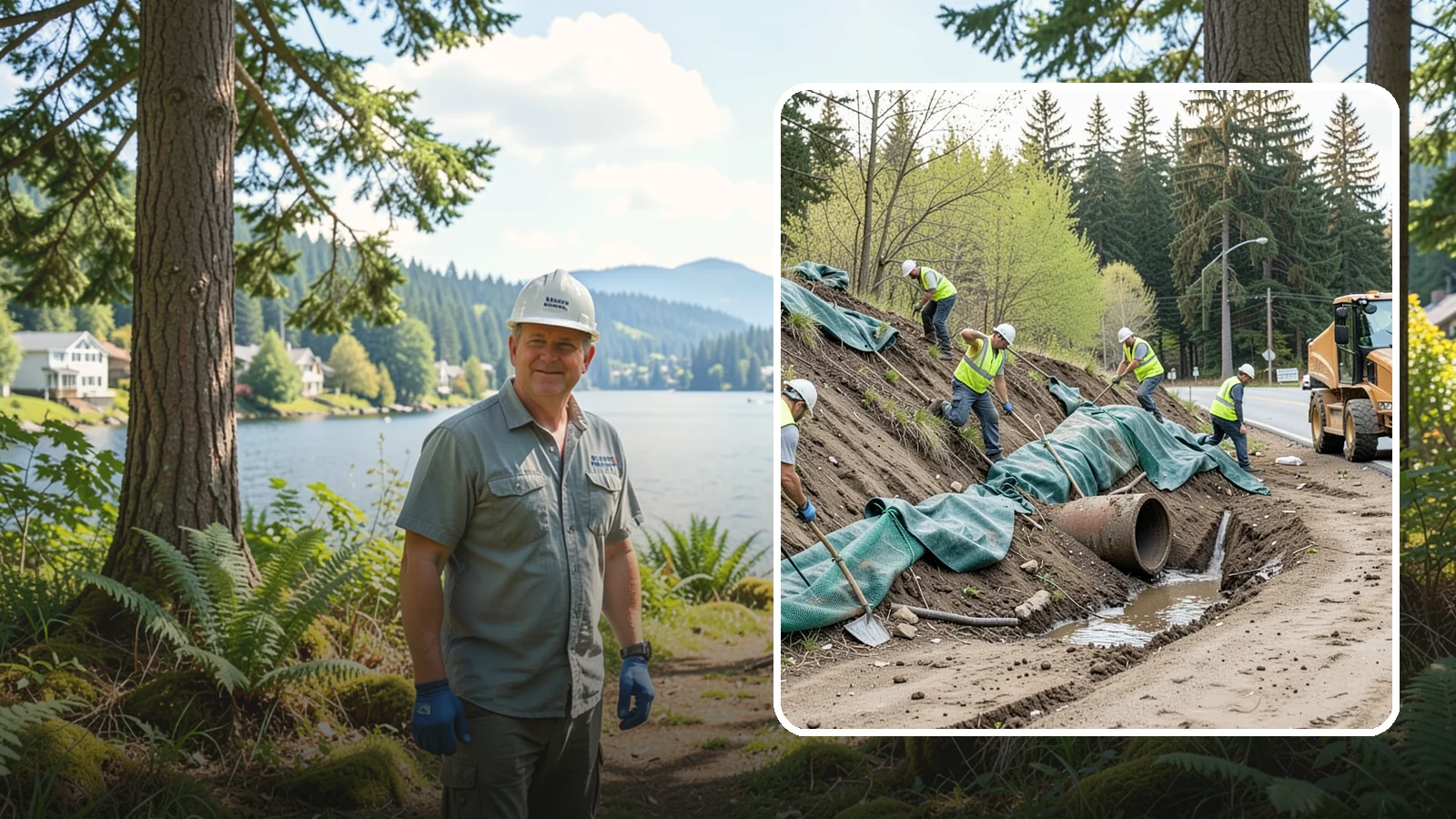 Erosion Control in Milton, King County, WA - Erosion and sediment control that protects soil, slopes, and receiving waters on municipal sites and projects.