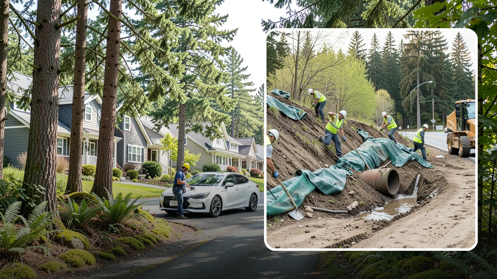 Erosion Control in Normandy Park, King County, WA - Erosion and sediment control that protects soil, slopes, and receiving waters on municipal sites and projects.
