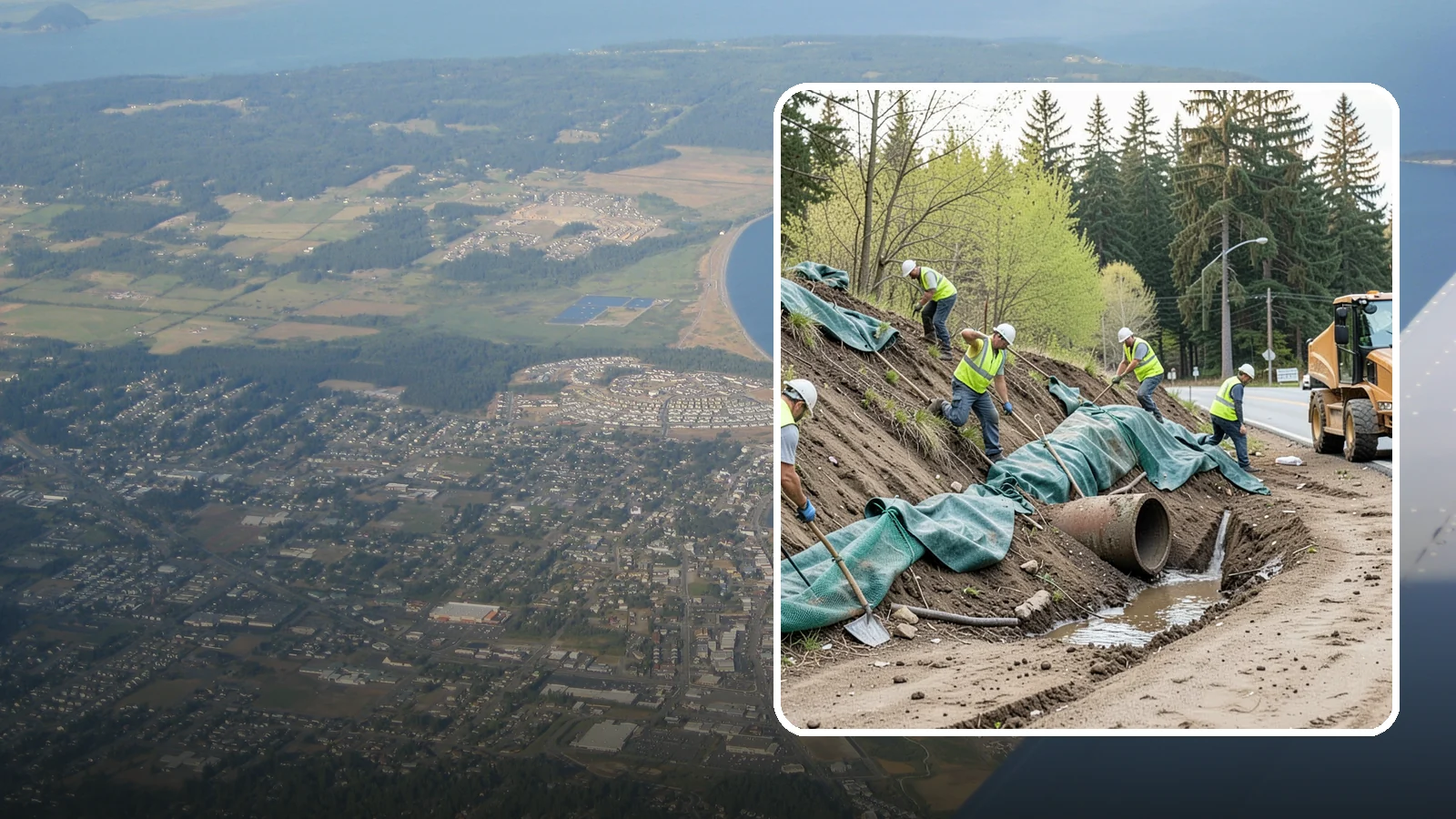 Erosion Control in Oak Harbor, Island County, WA - Erosion and sediment control that protects soil, slopes, and receiving waters on municipal sites and projects.