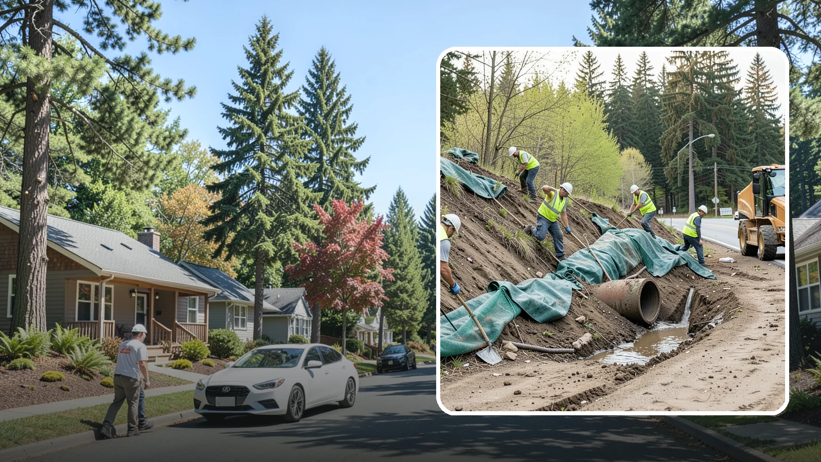Erosion Control in Orting, Pierce County, WA - Erosion and sediment control that protects soil, slopes, and receiving waters on municipal sites and projects.
