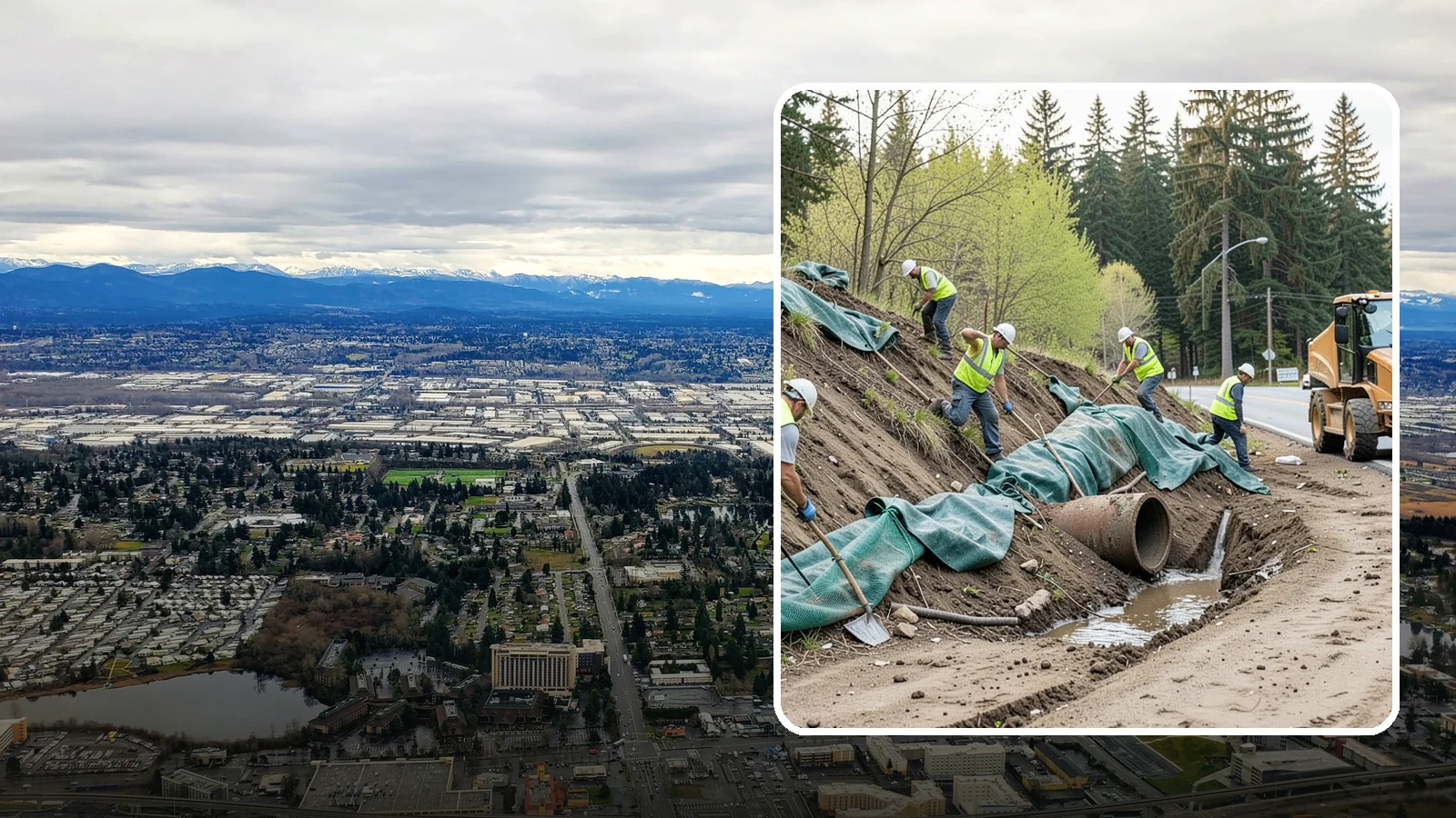 Erosion Control in SeaTac, King County, WA - Erosion and sediment control that protects soil, slopes, and receiving waters on municipal sites and projects.