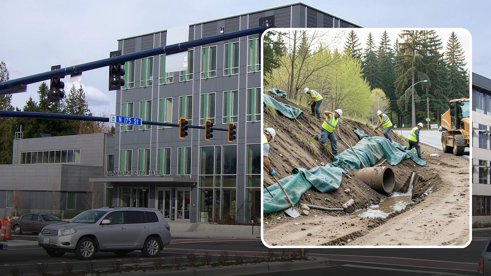 Erosion Control in Shoreline, King County, WA - Erosion and sediment control that protects soil, slopes, and receiving waters on municipal sites and projects.