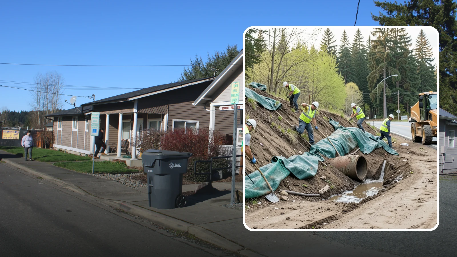 Erosion Control in South Prairie, Pierce County, WA - Erosion and sediment control that protects soil, slopes, and receiving waters on municipal sites and projects.