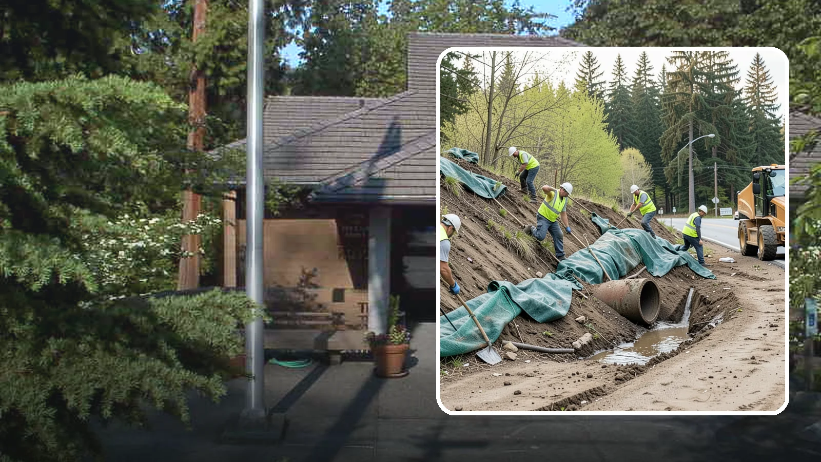 Erosion Control in Yarrow Point, King County, WA - Erosion and sediment control that protects soil, slopes, and receiving waters on municipal sites and projects.
