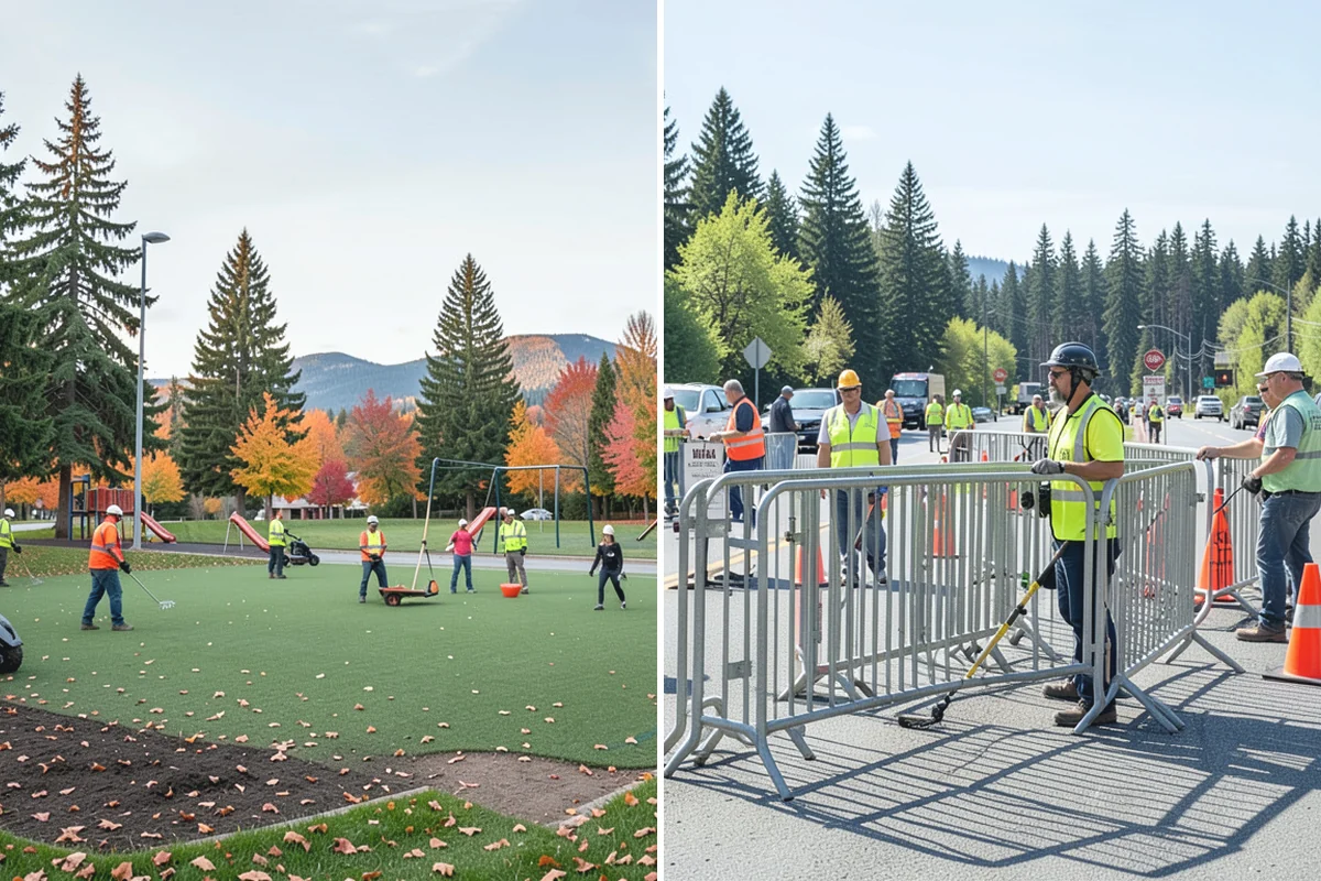 Event Cleanup in Beaux Arts Village, King County, WA - Confirm event footprint, reset needs, and reopening deadline
