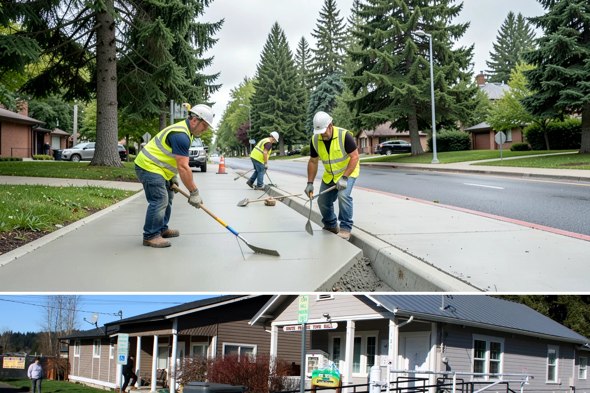 Event Cleanup in South Prairie, Pierce County, WA - Event cleanup demand peaks from May through September during the region's outdoor festival and market season.