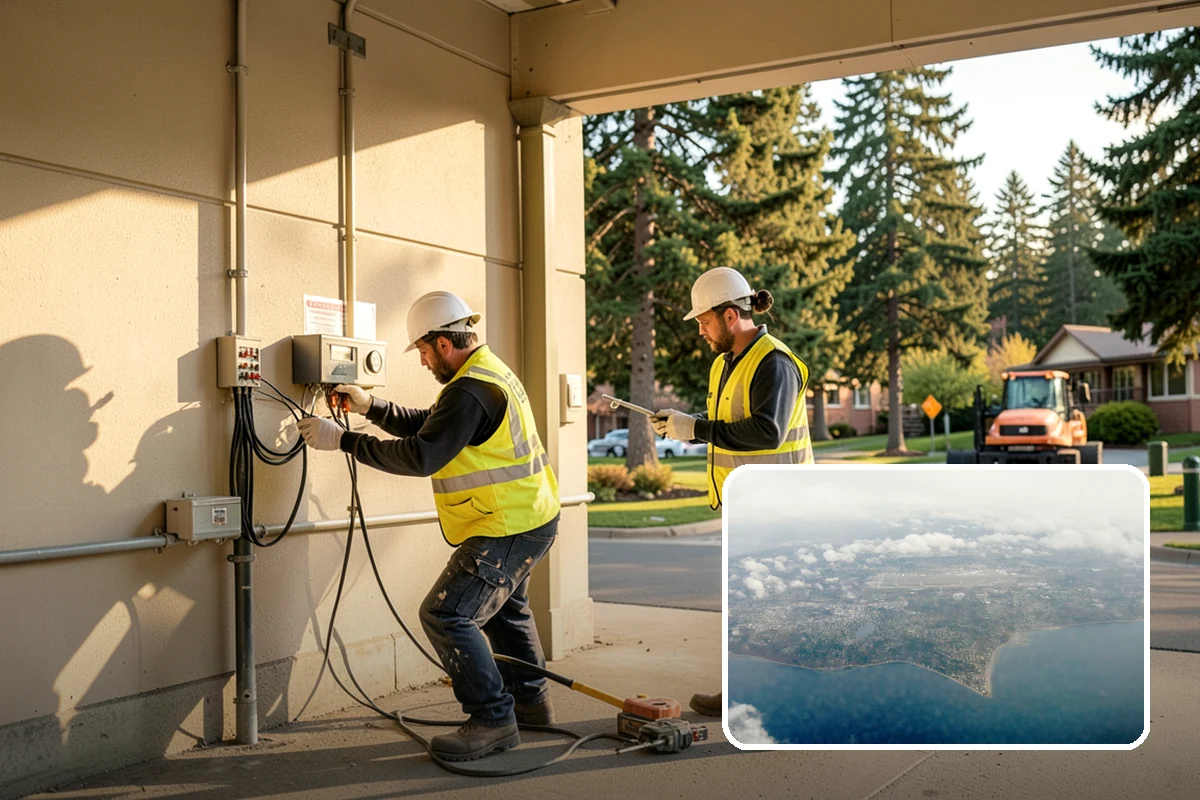 Event Setup in Burien, King County, WA - Complete physical setup executed to the site plan