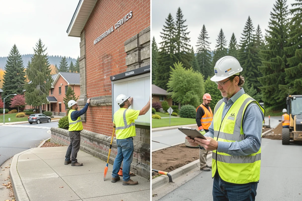 Event Setup in Carbonado, Pierce County, WA - Review the event site plan and equipment list with organizers