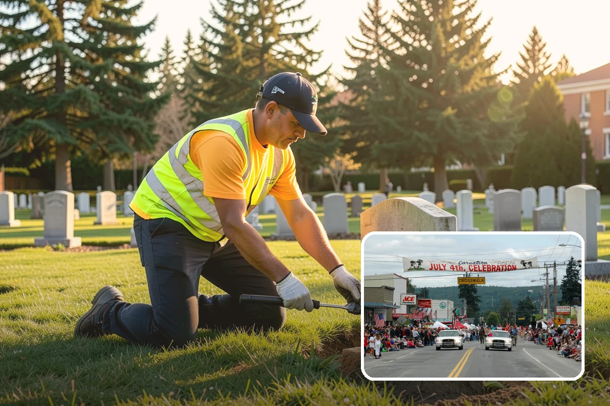 Event Setup in Carnation, King County, WA - Complete physical setup executed to the site plan