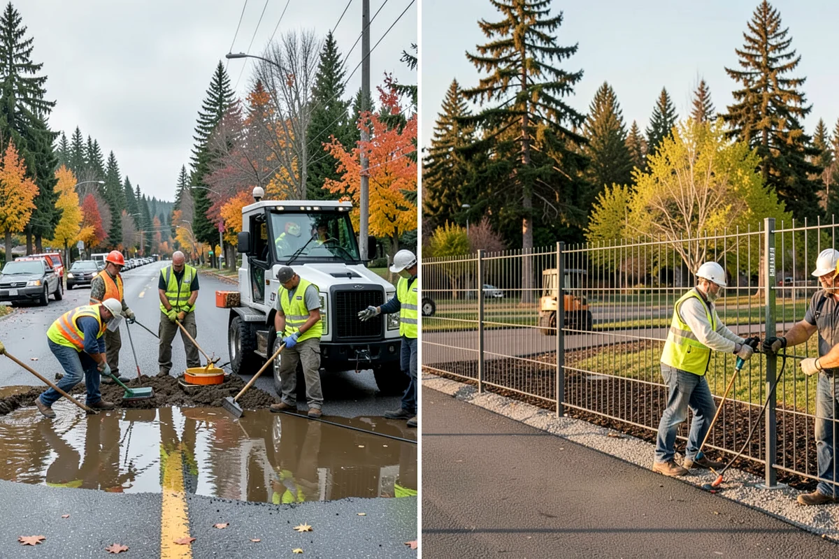 Event Setup in Gig Harbor, Pierce County, WA - Review the event site plan and equipment list with organizers