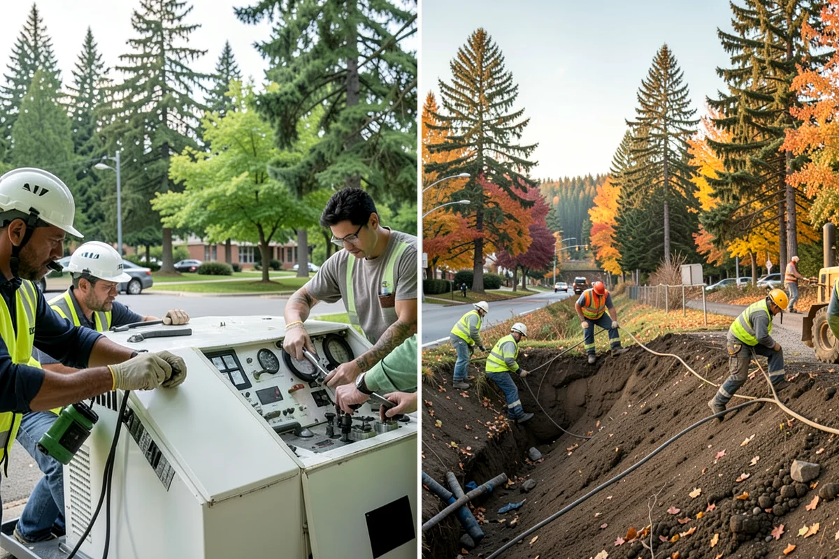 Event Setup in Maple Valley, King County, WA - Review the event site plan and equipment list with organizers
