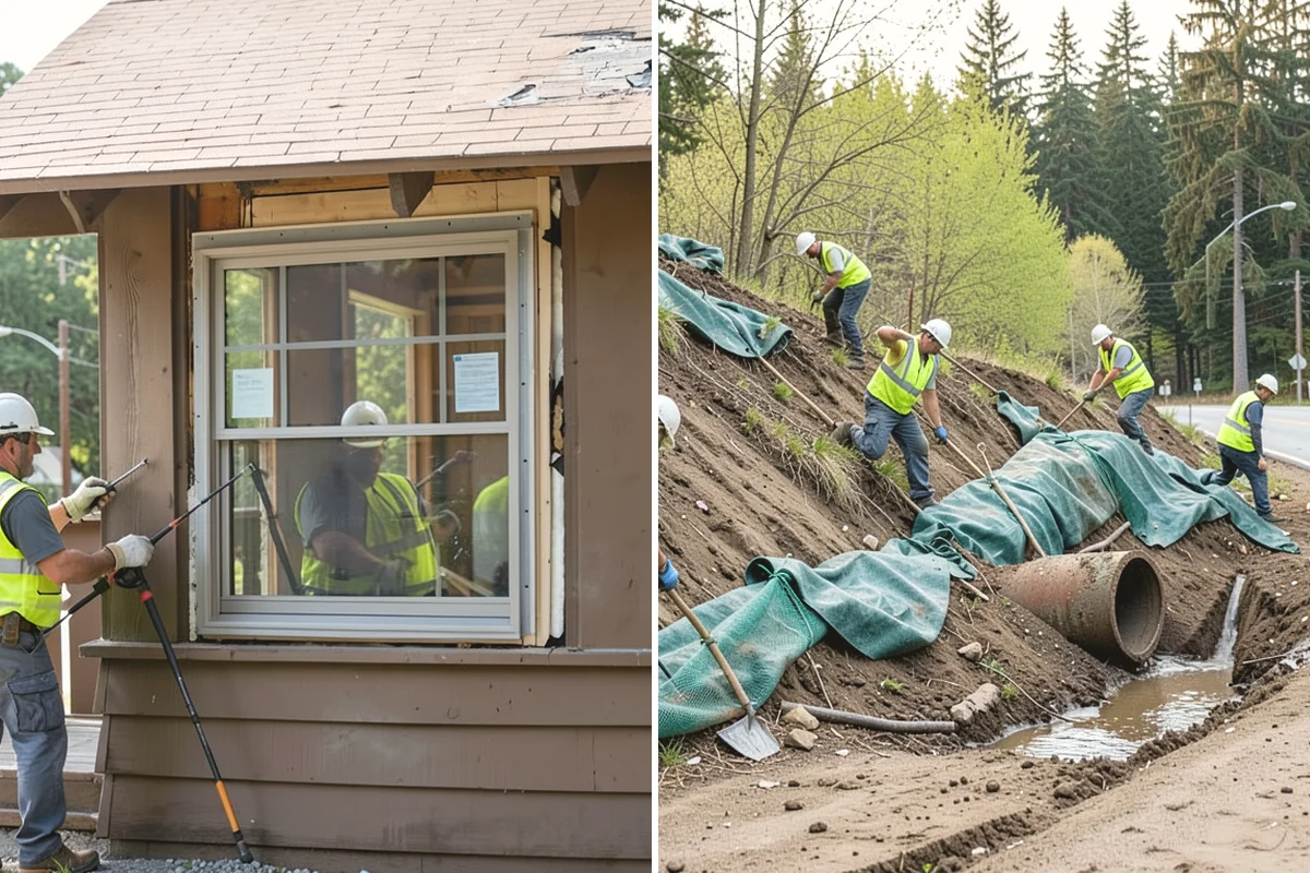 Event Setup in Mountlake Terrace, Snohomish County, WA - Review the event site plan and equipment list with organizers