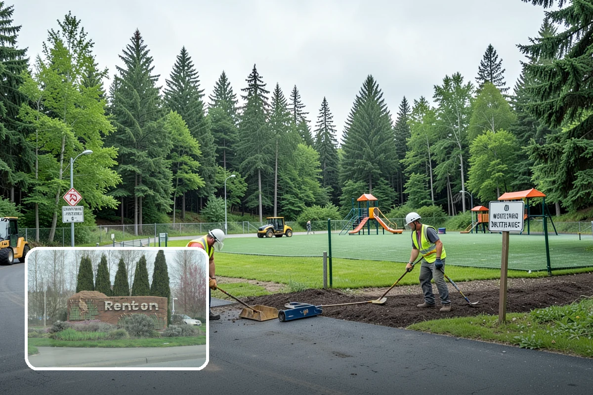 Event Setup in Renton, King County, WA - Complete physical setup executed to the site plan