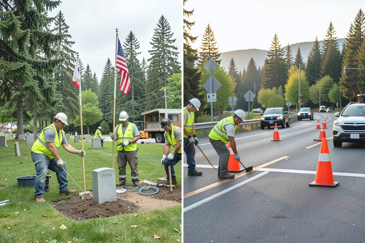 Event Setup in Renton, King County, WA - Review the event site plan and equipment list with organizers