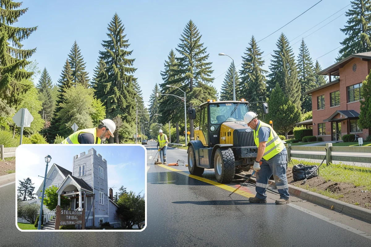 Event Setup in Steilacoom, Pierce County, WA - Complete physical setup executed to the site plan