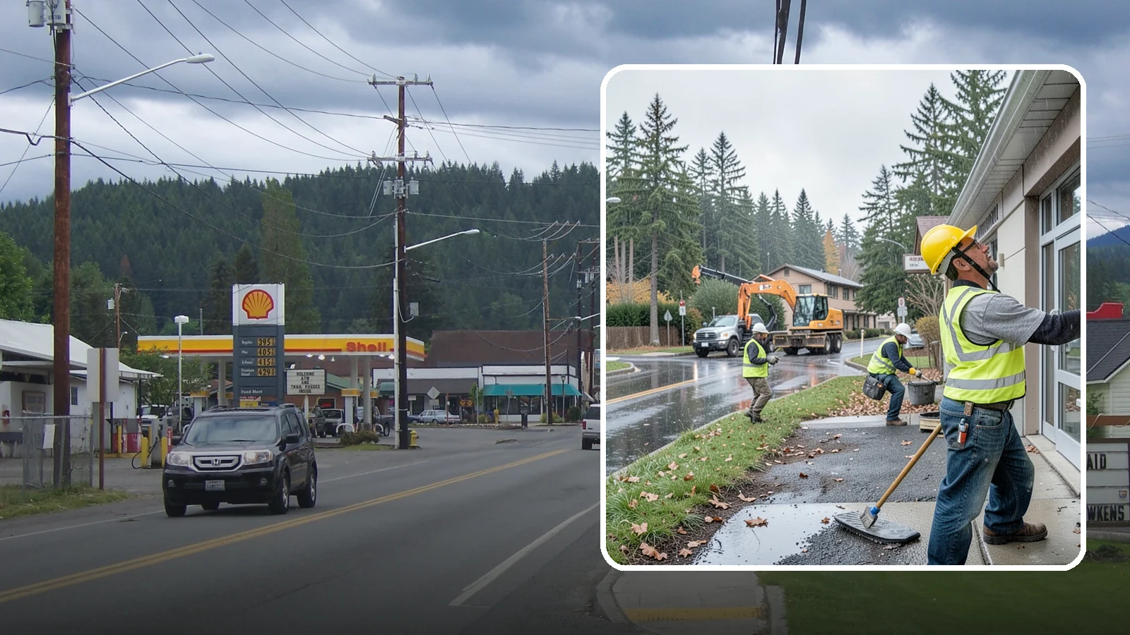 Exterior Caulking in Granite Falls, Snohomish County, WA - Renewal of exterior caulking and sealants to keep water out of public building envelopes.
