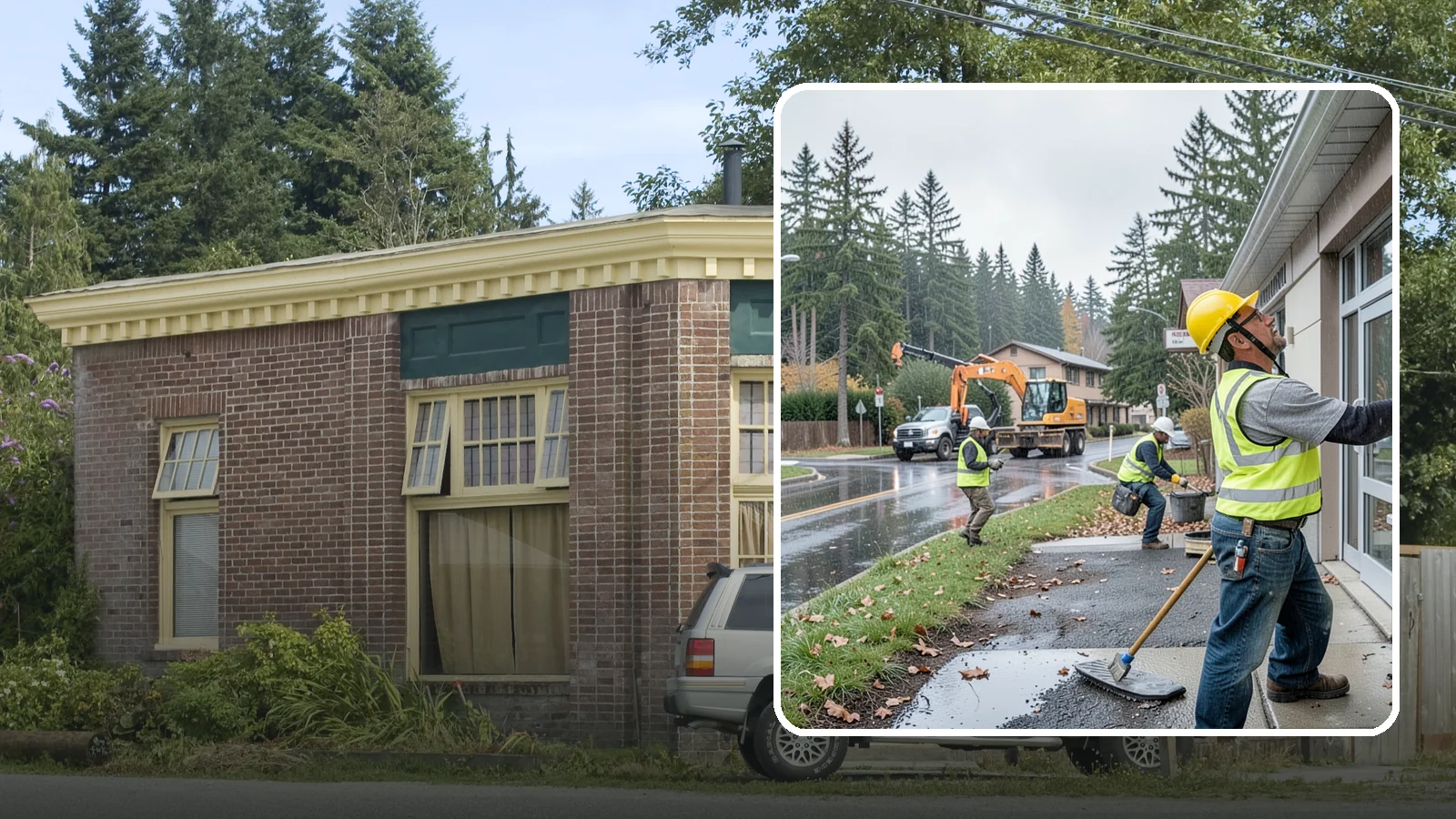 Exterior Caulking in Hamilton, Skagit County, WA - Renewal of exterior caulking and sealants to keep water out of public building envelopes.