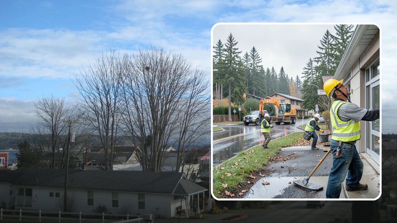Exterior Caulking in Langley, Island County, WA - Renewal of exterior caulking and sealants to keep water out of public building envelopes.