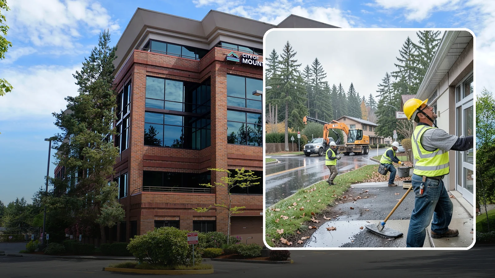 Exterior Caulking in Mountlake Terrace, Snohomish County, WA - Renewal of exterior caulking and sealants to keep water out of public building envelopes.