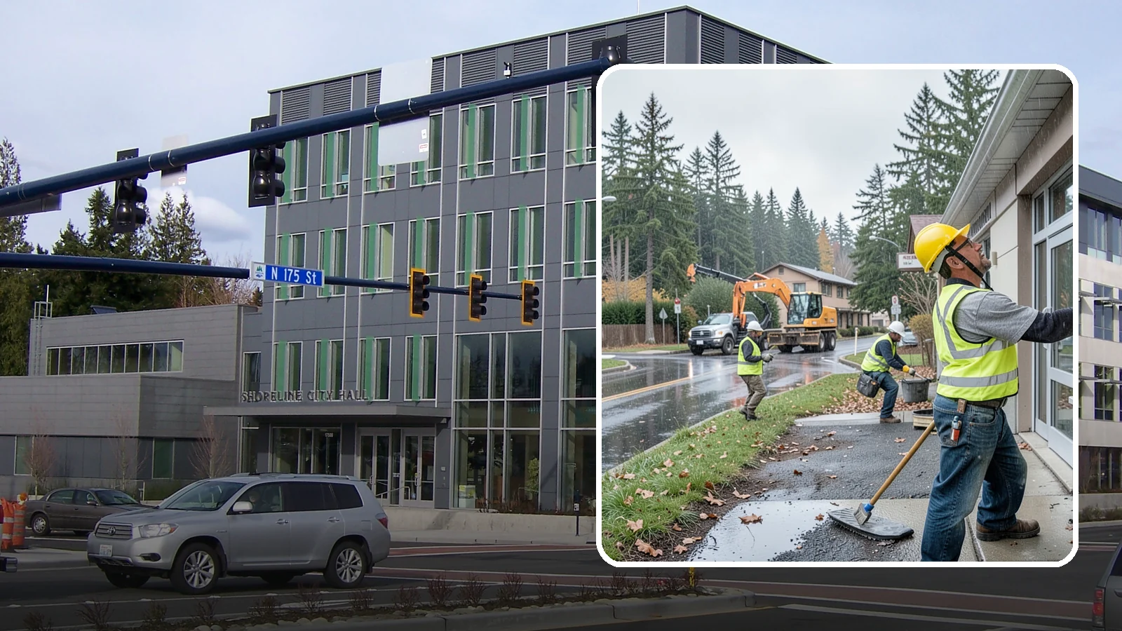 Exterior Caulking in Shoreline, King County, WA - Renewal of exterior caulking and sealants to keep water out of public building envelopes.