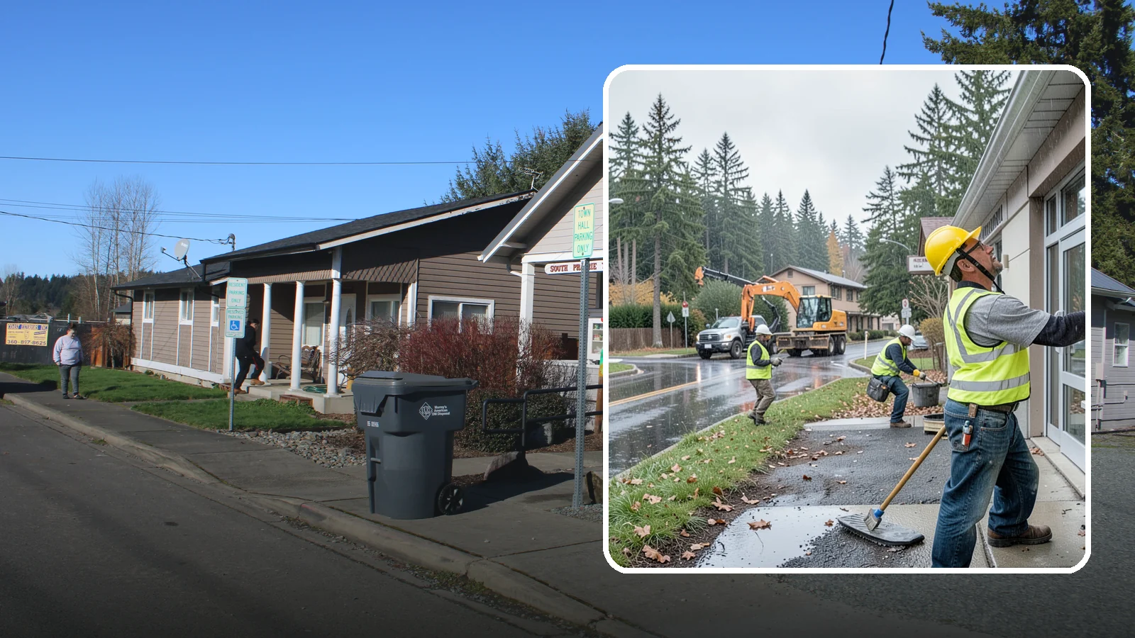 Exterior Caulking in South Prairie, Pierce County, WA - Renewal of exterior caulking and sealants to keep water out of public building envelopes.