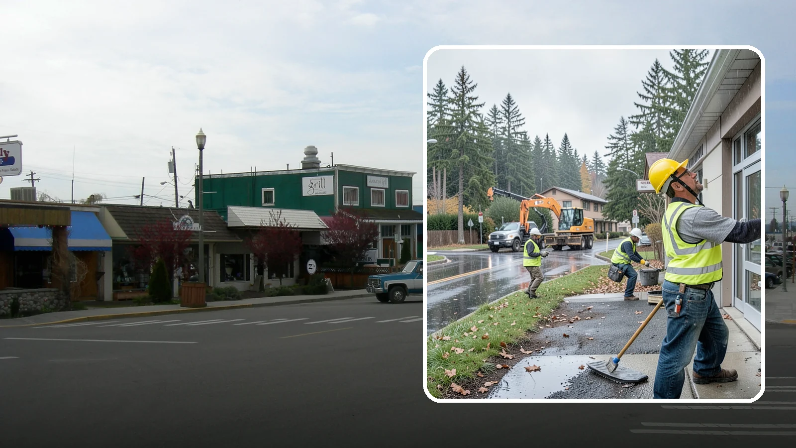 Exterior Caulking in Stanwood, Snohomish County, WA - Renewal of exterior caulking and sealants to keep water out of public building envelopes.