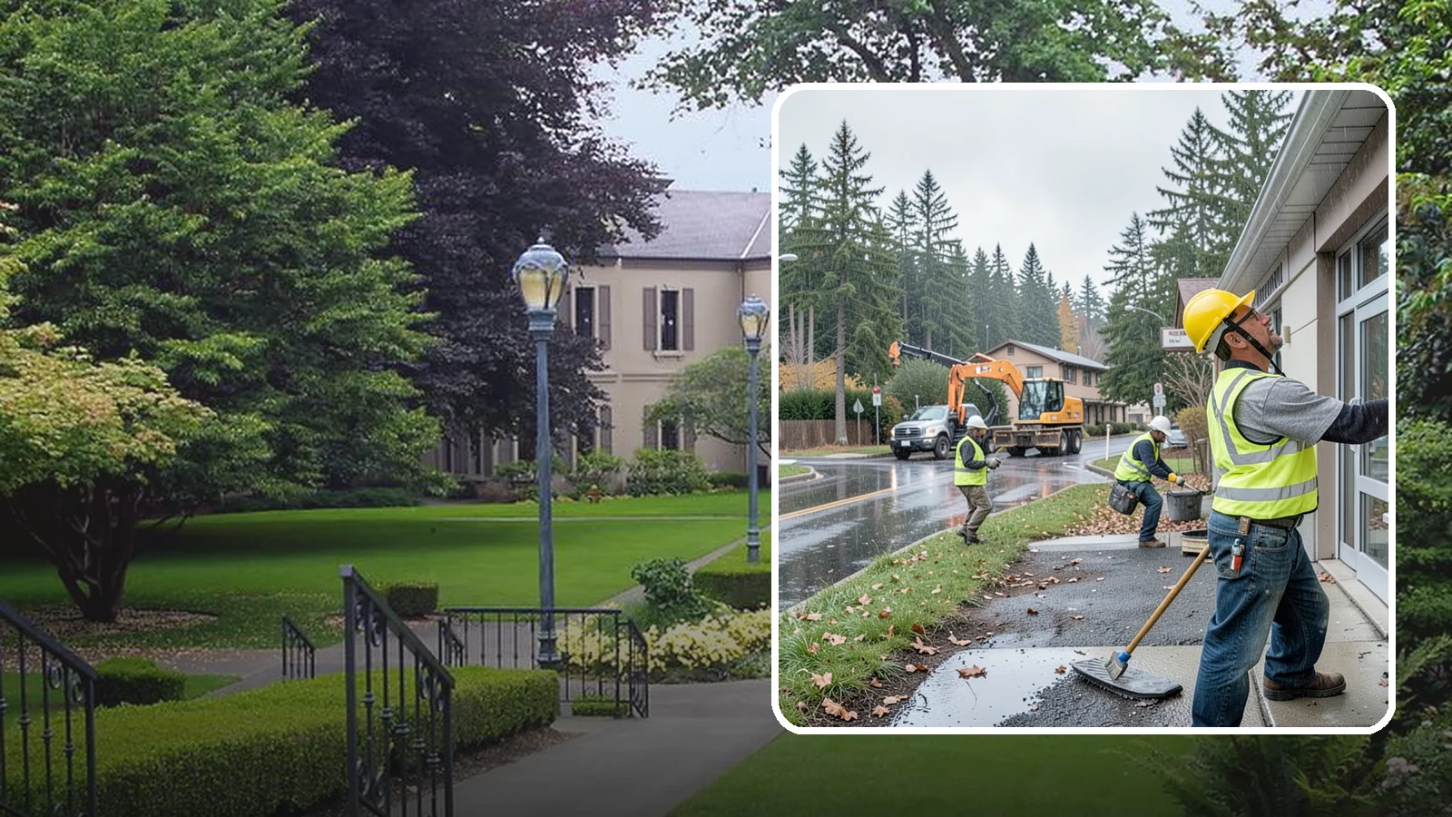Exterior Caulking in Woodinville, King County, WA - Renewal of exterior caulking and sealants to keep water out of public building envelopes.