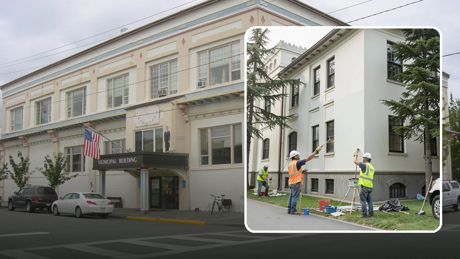Exterior Painting in Anacortes, Skagit County, WA - Professional exterior painting that protects and refreshes public buildings against Western Washington weather.