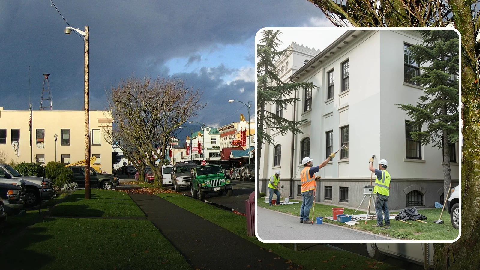 Exterior Painting in Arlington, Snohomish County, WA - Professional exterior painting that protects and refreshes public buildings against Western Washington weather.